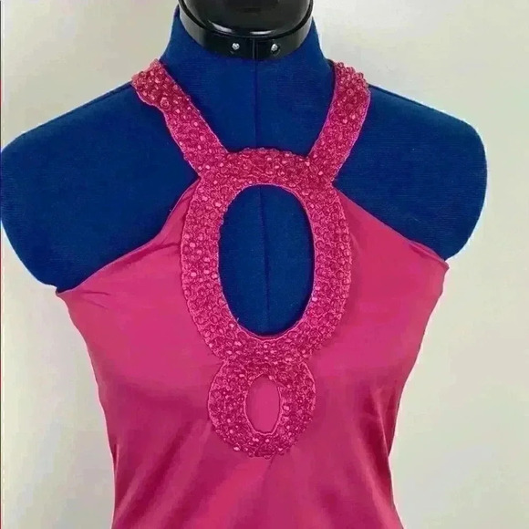 🆕 NWT Bisou Bisou halter top w/ beaded nec… - Picture 3 of 7